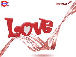 DECORAZIONE LEGNO LOVE CM.20