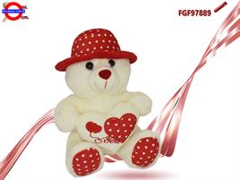 ORSO CON CUORE E CAPPELLO CM.25