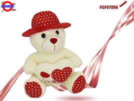 ORSO CON CUORE E CAPPELLO CM.35