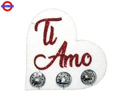 POLY AMORE - CONTENITORE BACI CUORE TI AMO CM.16